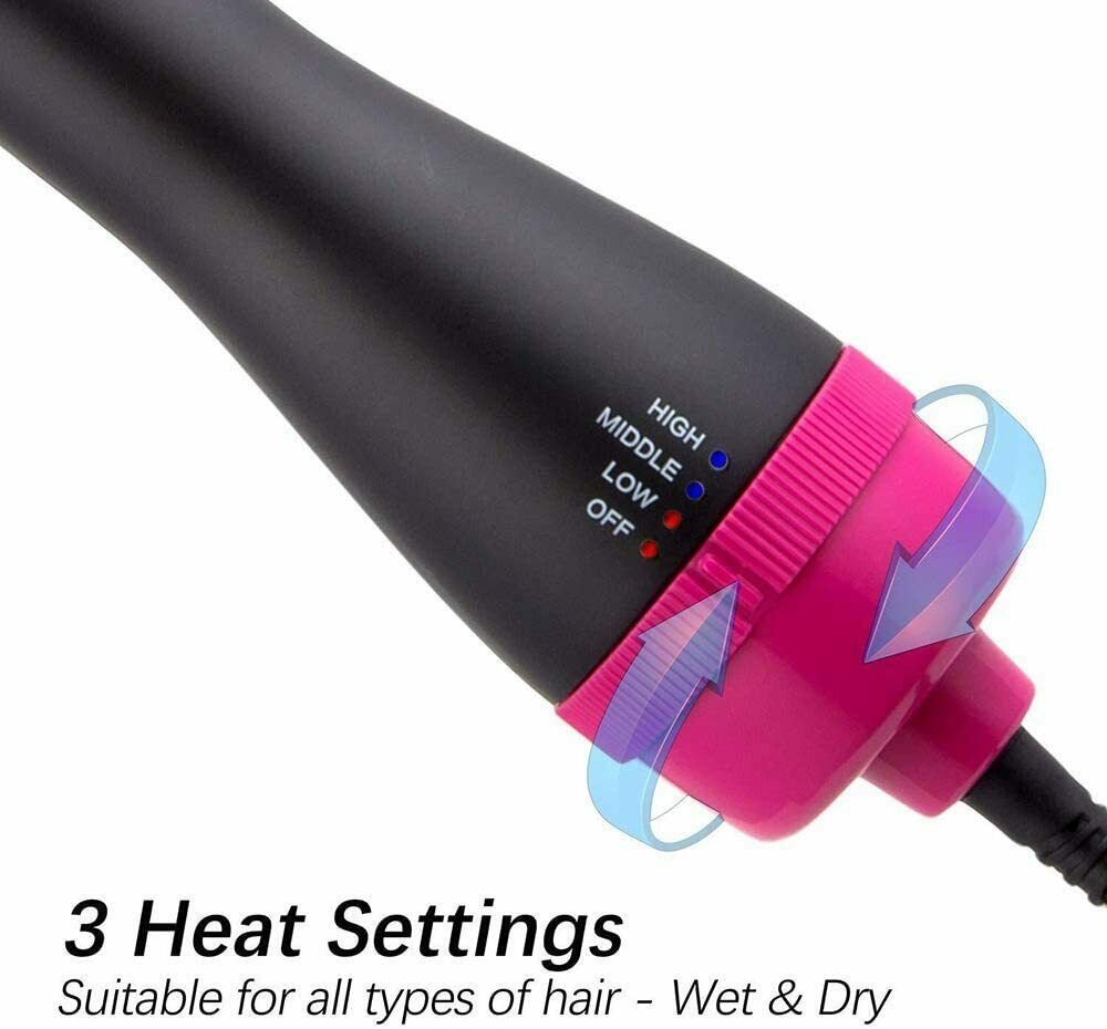 Hair Dryer Brush 3-in-1 Hot Air Straightener Curler Function Hair Styler Hair Dryer Brush 3-in-1 Hot Air Straightener Curler Function Hair Styler - Image 5