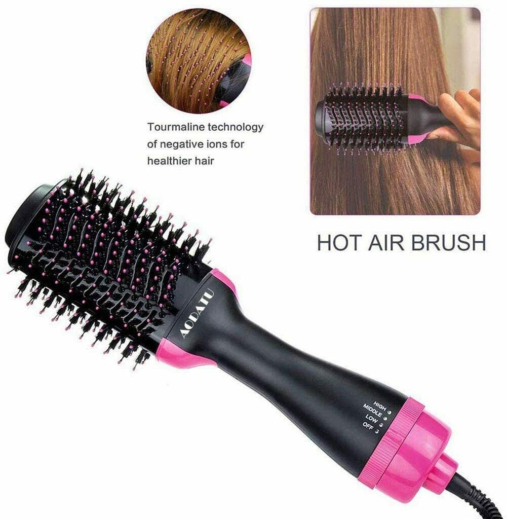 Hair Dryer Brush 3-in-1 Hot Air Straightener Curler Function Hair Styler Hair Dryer Brush 3-in-1 Hot Air Straightener Curler Function Hair Styler - Image 6