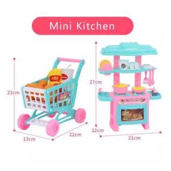 Hello kitty Mini Kitchen Set And Shopping Cart for kids