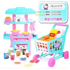 Hello kitty Mini Kitchen Set And Shopping Cart for kids