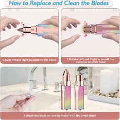 Hair Removal for Women Mini Lipstick Shaver for Shaving and Eyebrow Trimming Exquisite