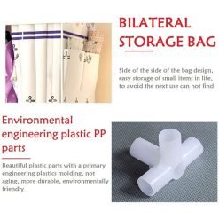 Portable Clothes Closet Non-Woven Fabric Wardrobe Foldable Wardrobe DIY Folding Storage Cabinet