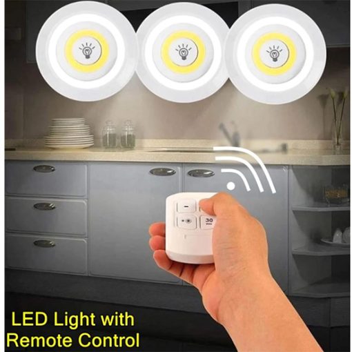 Led light with remote control set of 3, For home & office