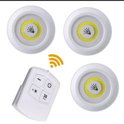 Led light with remote control set of 3, For home & office