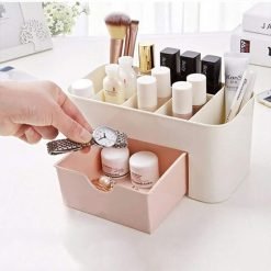Cosmetic Make Up Storage Box Organizer with Makeup Stand and Drawers for Dressing Table