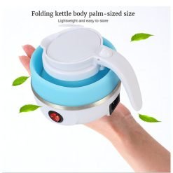 Silicone Water Kettle Mini Folding Water Boiler Electric Kettles Portable Travel Coffee Milk Heated Tourist Teapot