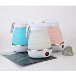 Silicone Water Kettle Mini Folding Water Boiler Electric Kettles Portable Travel Coffee Milk Heated Tourist Teapot