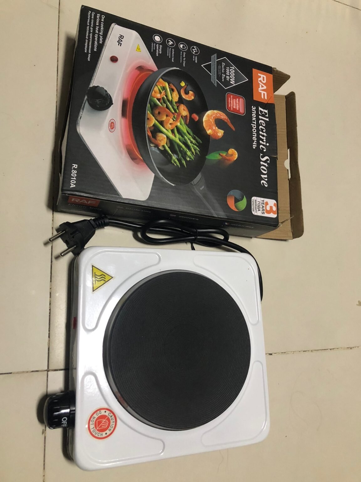 RAF Electric Stove 1000W for Cooking