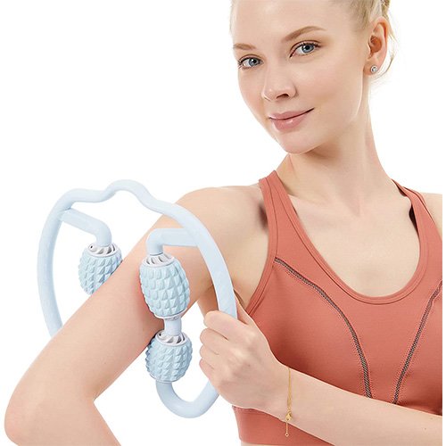 4-Point Handheld Muscle Massager - Massage Foam Roller - Pressure Point Therapy Massager 4-Point Handheld Muscle Massager - Massage Foam Roller - Pressure Point Therapy Massager