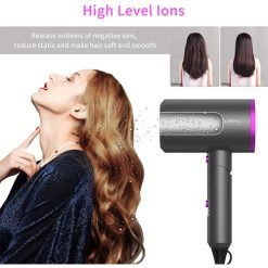 1800W Professional Ionic Hairdryer for Hair Care, Powerful Hot & Cool Wind Blow Dryer