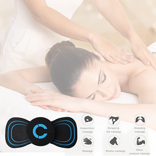 Mini Body Massager Pulse Neck Pain Relief Ems Butterfly Body Massager