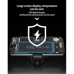 DL05 Mobile Phone Cooler Cooling Fan Radiator For Smartphones With Digital Meter