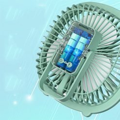 Table Lamp & Desktop Fan 3 Speed Function Rechargeable