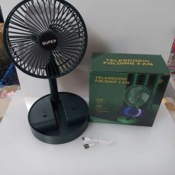 Foldable Rechargeable Fan with Stand 4 Speed control 2