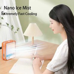 Portable Desktop Air Conditioner USB Mini Air Cooler Fan Water Cooling Fan with 3 Speed Spray Humidifier Purifier for Car Home