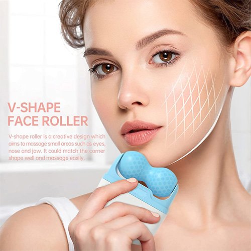 2in1 W+V Shaped Face Roller Cool Ice Body Massager 2in1 W+V Shaped Face Roller Cool Ice Body Massager - Image 5