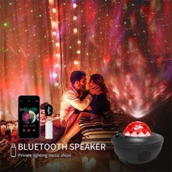 3 in 1 Galaxy Projector Star Projector Night Light Projector w/LED Cloud with Bluetooth Music Speaker