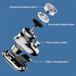 Mini Travel Electric Shave for Men with USB rechargeable Battery