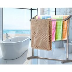 Mobile Room Save Space Towel Cloth Rack Holder