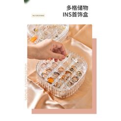 Multi-layer Portable Jewelry Storage Box Container Earrings Necklace Bracelet Ring