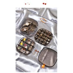 Multi-layer Portable Jewelry Storage Box Container Earrings Necklace Bracelet Ring