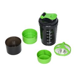 Protein Gym Shaker Premium 3 in 1 Smart Style Blender Mixer Cup Bottle