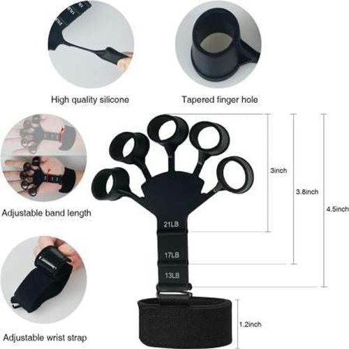 Hand Grip Strengthener 2PCS 6 Resistant Level Finger Exerciser & Hand Strengthener Hand Grip Strengthener 2PCS 6 Resistant Level Finger Exerciser & Hand Strengthener - Image 2