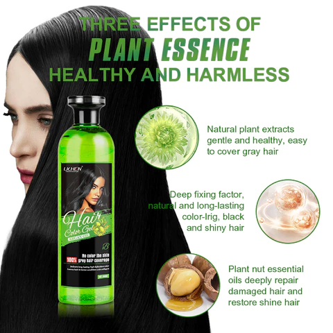 Lichen Hair color Gel shampoo with Argan oil 500 ML