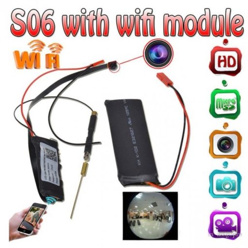 Wifi Strip Camera S06 or Smallest Spy camera with wifi & Memory Slot