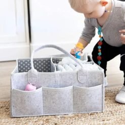 Home Page Alternative view of Multipurpose baby Diaper Caddy Organizer Grey Color