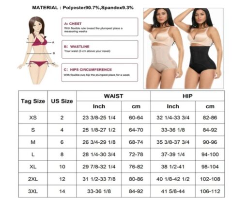 Woman High Waist Slimming Body Shaper Panty Tummy Control Underwear Shapewear