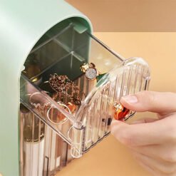 Creative Multi-grid Dressing Table Lipstick Jewellery and Brush Storage Box