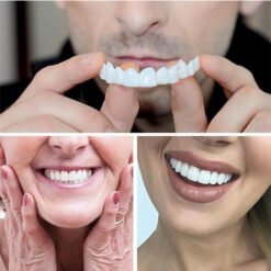 Top and Bottom Fake Teeth Cover the Broken and Missing Tooth Snap on Instant & Confidence Smile