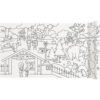 Children's Coloring Paper Roll for Kids, Size 38 cm x 300 cm Large Coloring Poster for Toddlers, Stickable Drawing Paper Roll