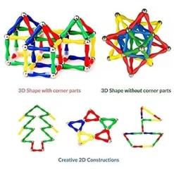 Alternative view of Master Magnetic Construction Toys 124 PCs