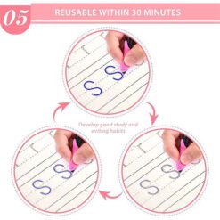 Sank Magic Reusable Practice Copybook for Kids Pack of 4 With 10 Refills