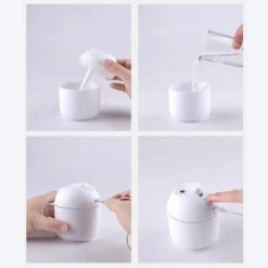 Cool Mist Mini USB Air Humidifier Cute Aroma Diffuser with LED Light Blue