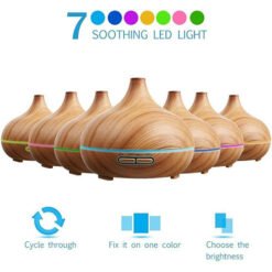Essential Oil Diffuser 550Ml Tank, Oil Diffuser With 4 Timer, Aromatherapy Diffuser With Auto Shut-Off Function