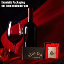 Jet Torch Butane Lighter Windproof Refillable Lighter Playing Cards Cool Design or Poker Design Lighter