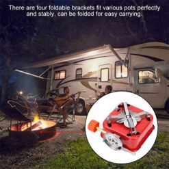 Portable Folding Mini Camping Stove Windproof Small Gas Stove for Outdoor Camping Hiking Backpacking Road Trip