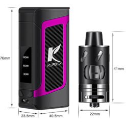 Kupbox E-Cigarette 80 W with 2 ml Evaporator 2000 mAh Rechargeable Battery