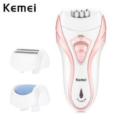 3 In 1 Electric Rechargeable Epilator Shaver Kemei KM - 3010
