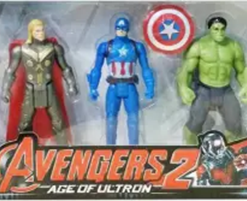 Avengers Series Action Figures Best - Captain America, Thor, Hulk, and Iron Man - Exclusive 4 Pack (Multicolor)