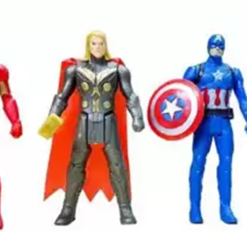 Avengers Series Action Figures Best - Captain America, Thor, Hulk, and Iron Man - Exclusive 4 Pack (Multicolor)