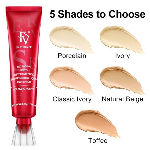 FV Waterproof Liquid Foundation with Matte Finish Light to Medium Coverage