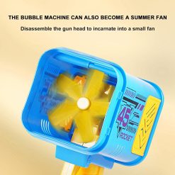 Mini Bazooka Bubble Gun Machine for Summer 45 Holes