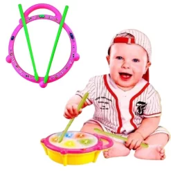 Multi Colored Flash Drum Toy Set For Kids