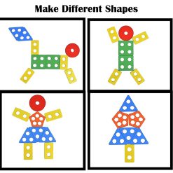 5 Angle Matching Column Blocks For Kids Geometric Brick With Box
