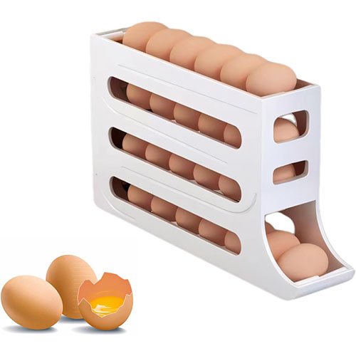 Egg Tray For Refrigerator or 4 Tier Automatically Rolling Egg Storage Egg Tray For Refrigerator or 4 Tier Automatically Rolling Egg Storage