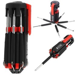 8 In 1 Multi Screwdriver Tool Set With 6 LED Torch